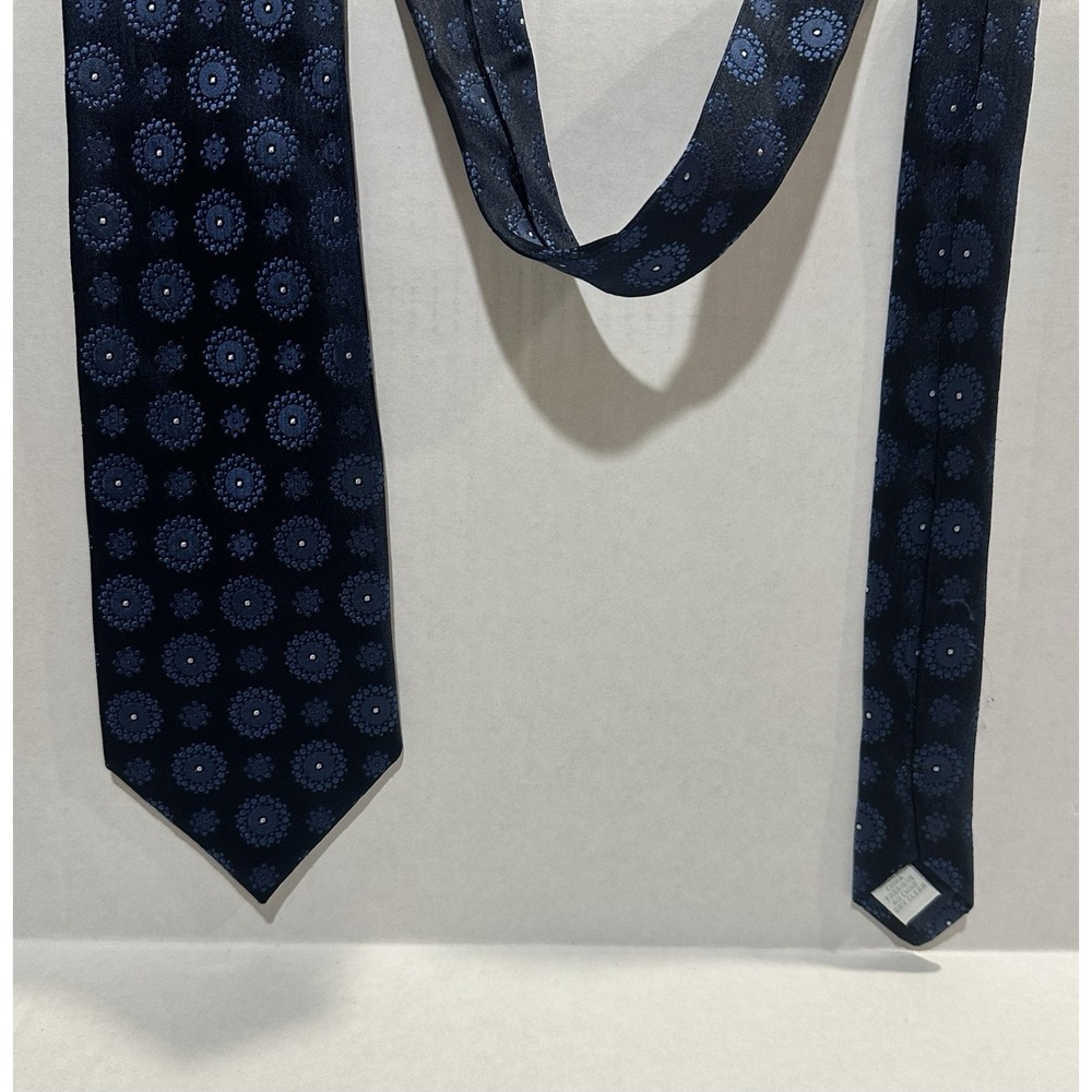 Alex Cannon Rowayton CT 100% Silk Men's Neck Tie Navy